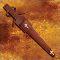 SZTYLET DAGA KORDZIK TEMPLARIUSZY Z POCHW WS404335