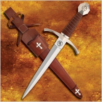 SZTYLET DAGA KORDZIK TEMPLARIUSZY Z POCHW WS404335