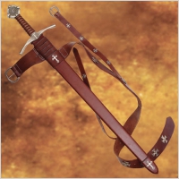 OKAZAY MIECZ TEMPLARIUSZY Z POCHW I PASEM (WS502356)