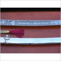 Szabla polska oficerska wz1921 z pochw� na tablo Honor i Ojczyzna G.Borowski - rozbieralna