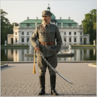 POLSKA OFICERSKA SZABLA WZ 1921  BEZ POCHWY Z OZDOBN� R�KOJE�CI�