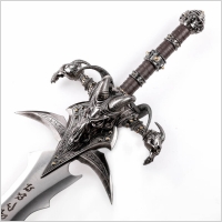 Wielki Miecz Stalowy Inspirowany World of Warcraft z zawieszk 120 cm JT6099