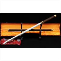 Miecz japoski samurajski ninja do treningu, stal wysokowglowa 1095, r353